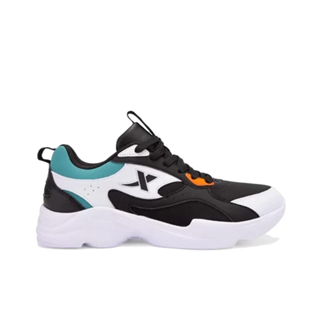 XTEP Cushioning, Wear Resistant Low top Casual Shoes Men's Black White Blue 879419320073