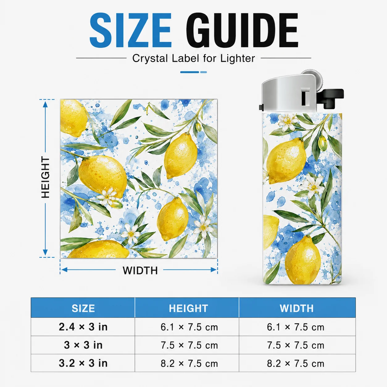 Custom Lighter Crystal Sticker Personalized Lighter Decal Photo Logo Waterproof Clear Label for Gift Party Souvenir Decoration