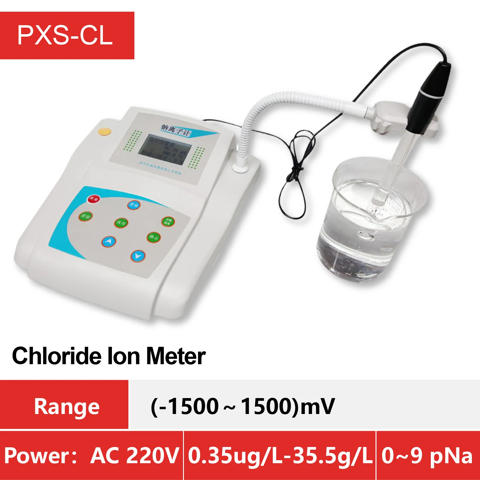 Sodium Ion Meter Na+ Concentration Analyzer Benchtop Digital PNa Detector for Lab Water Quality Testing