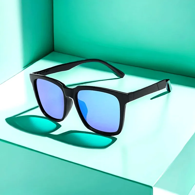 Square Fashion Decorative Glasses, Men's Colorful Box Decorative Glasses, Men's Decorative Glasses
