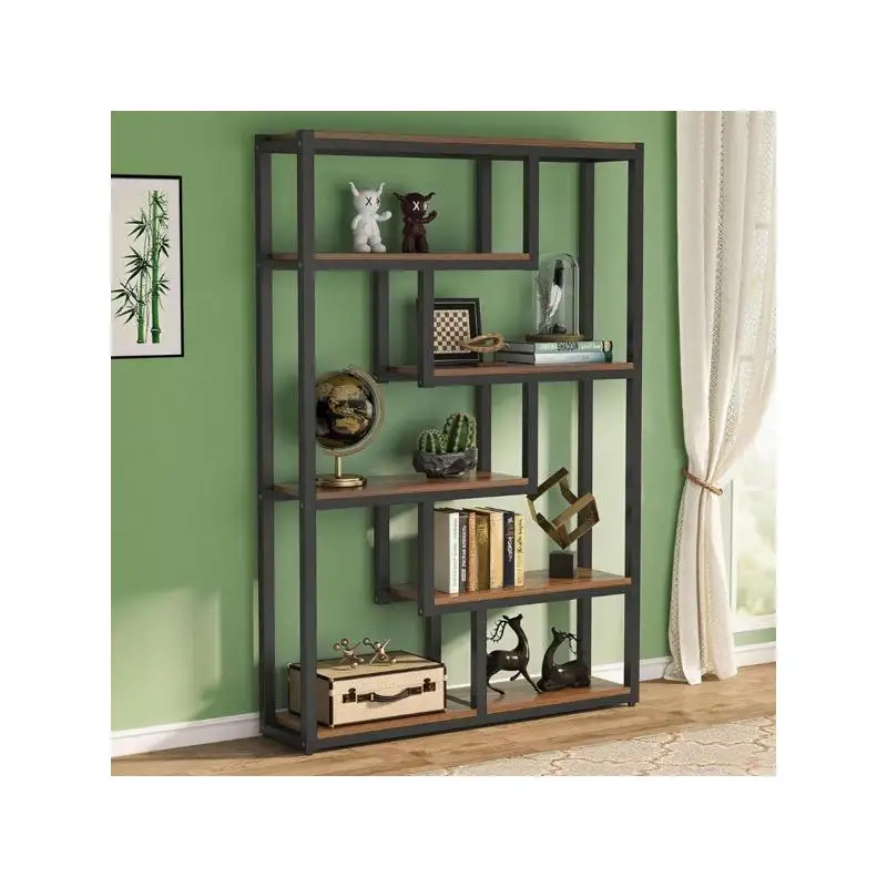 خزانة تخزين للكتب ومستلزمات التنظيم، تصميم حديث، هيكل خشبي متين، مرن وأنيق، مثالي لـ #1