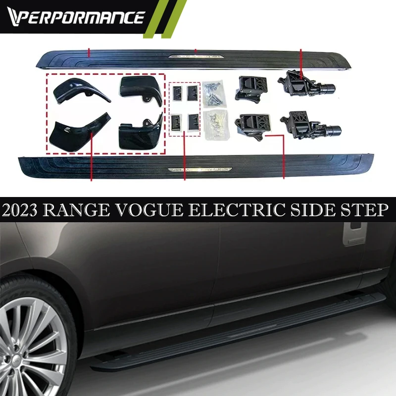 2023Year Vogue Electric Side Step For Range Vogue auto side steps Car Accessories Running Board Long or Normal Version