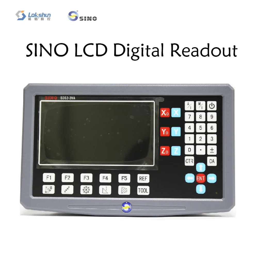 LCD SINO SDS2-3VA DRO Digital Readout 2 Axis 3 Axes Display Counter Lathe Milling