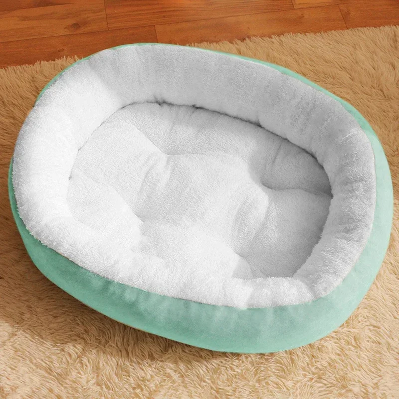 Round Dog Bed Dog Accessories Puppy Dog Mat Soft Pet Bed Winter Thickened Pad Dog Sleeping Bed Sofa Pad Dog Small Large Dogs