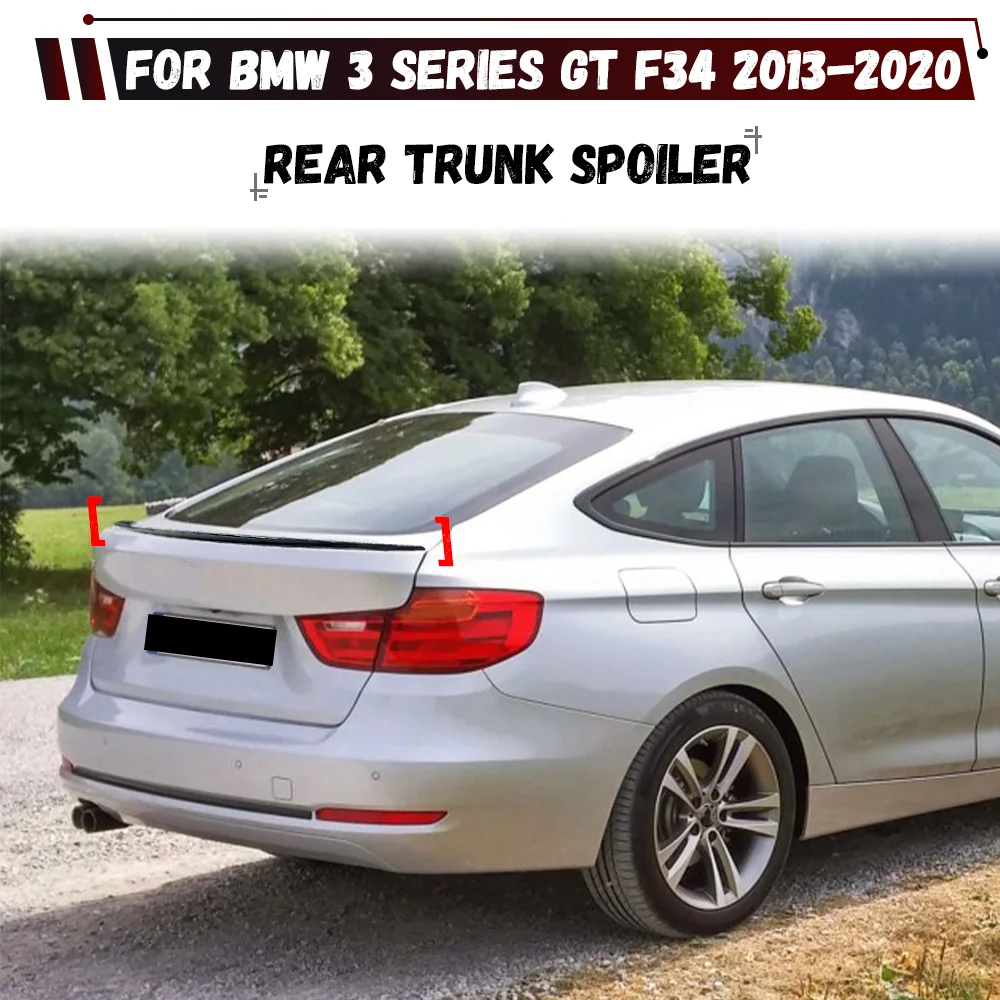 For BMW 3 Series GT F34 2013 2014 2015 2016 2017 2018 2019 2020 Rear Bumper Spoiler Lip Roof Trunk Tail Wing Body Kit