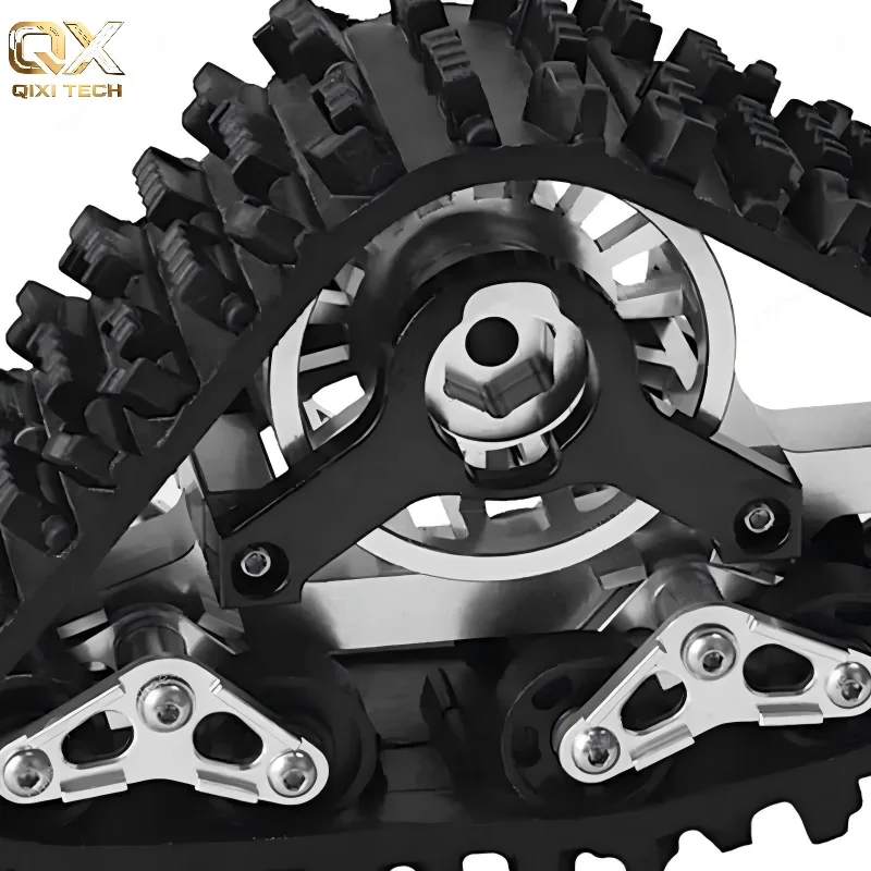 1PCS Aluminum All-Terrain Tracks Wheels Snow Tires Set for Traxxas TRX4 TRX-4 Defender Bronco G500 1/10 RC Crawler
