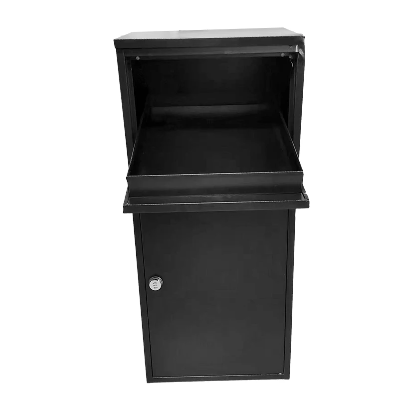 Heavy-Duty Sheet Metal Delivery Box - Secure Outdoor Parcel Drop & Pickup Cabinet