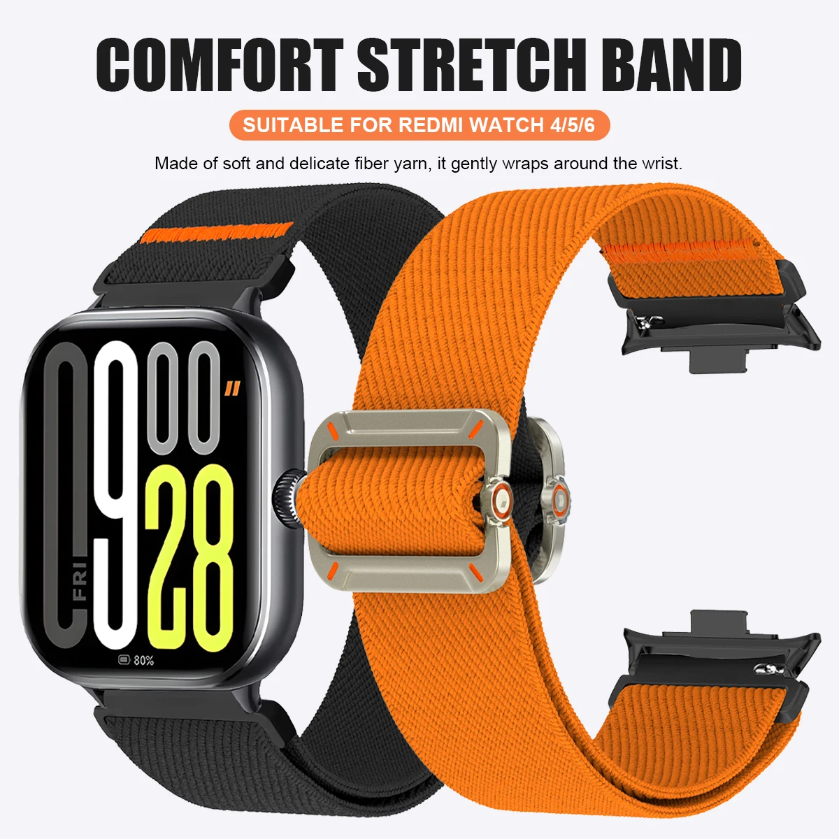 Nylon Loop Band for Xiaomi Smart Miband 8/9 Pro Sport Breathable Replacement Bracelet Correa Redmi Watch 6 5 4 Strap Accessories