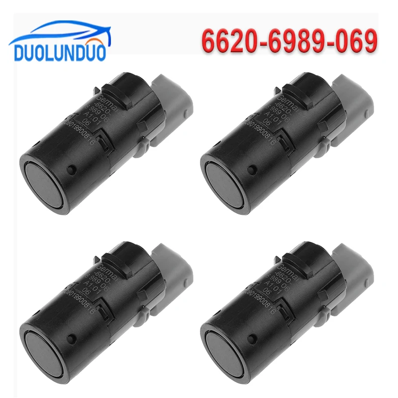 4PCS New High Quality PDC Parking Sensor 6620-6989-069 66206989069 For BMW E39 E46 E53 E61 E63 E64 E65 E66 E83 X3 X5