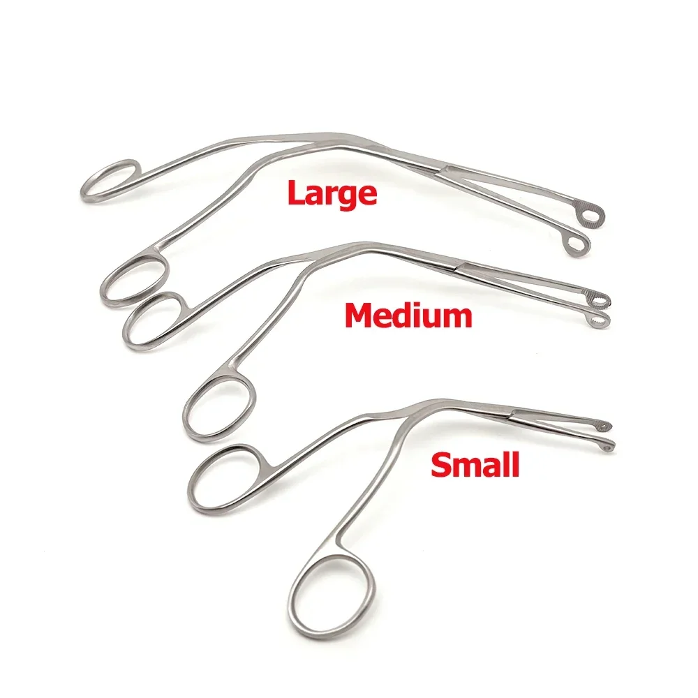 Magill Forceps Laryngeal Forceps Stainless Steel Plastic Surgical Stainless Steel Instruments Throat Pliers Tools