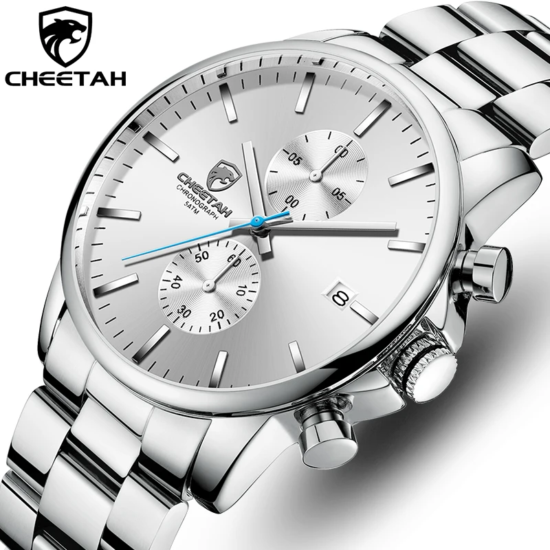 

CHEETAH Men’s Watches Top Luxury Brand Business Quartz Men Watch with Chronograph Calendar Wristwatch Clock Relogio Masculino