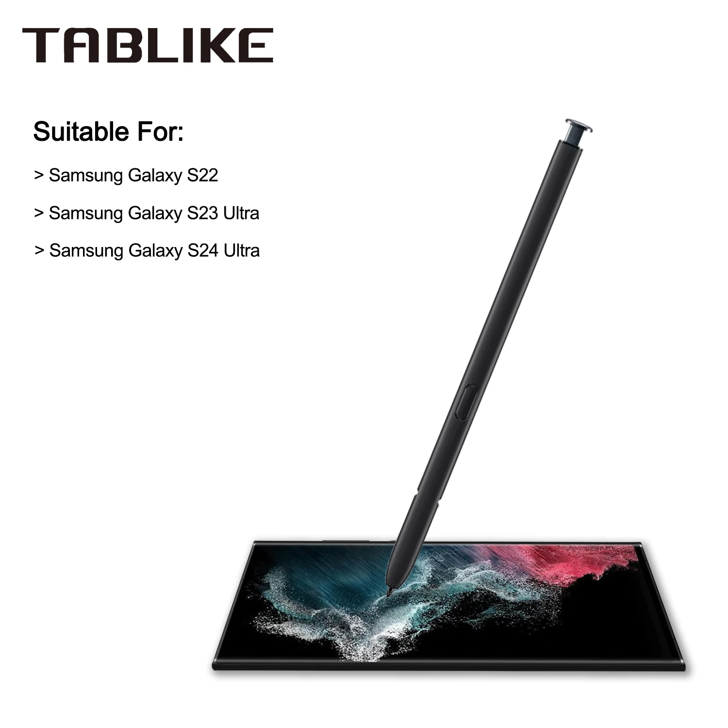 TABLIKE EMR Stylus For Samsung Galaxy S23 Ultra 5G S23U / S24Ultra Black Pen Mobile Phone Screen Touch Pen
