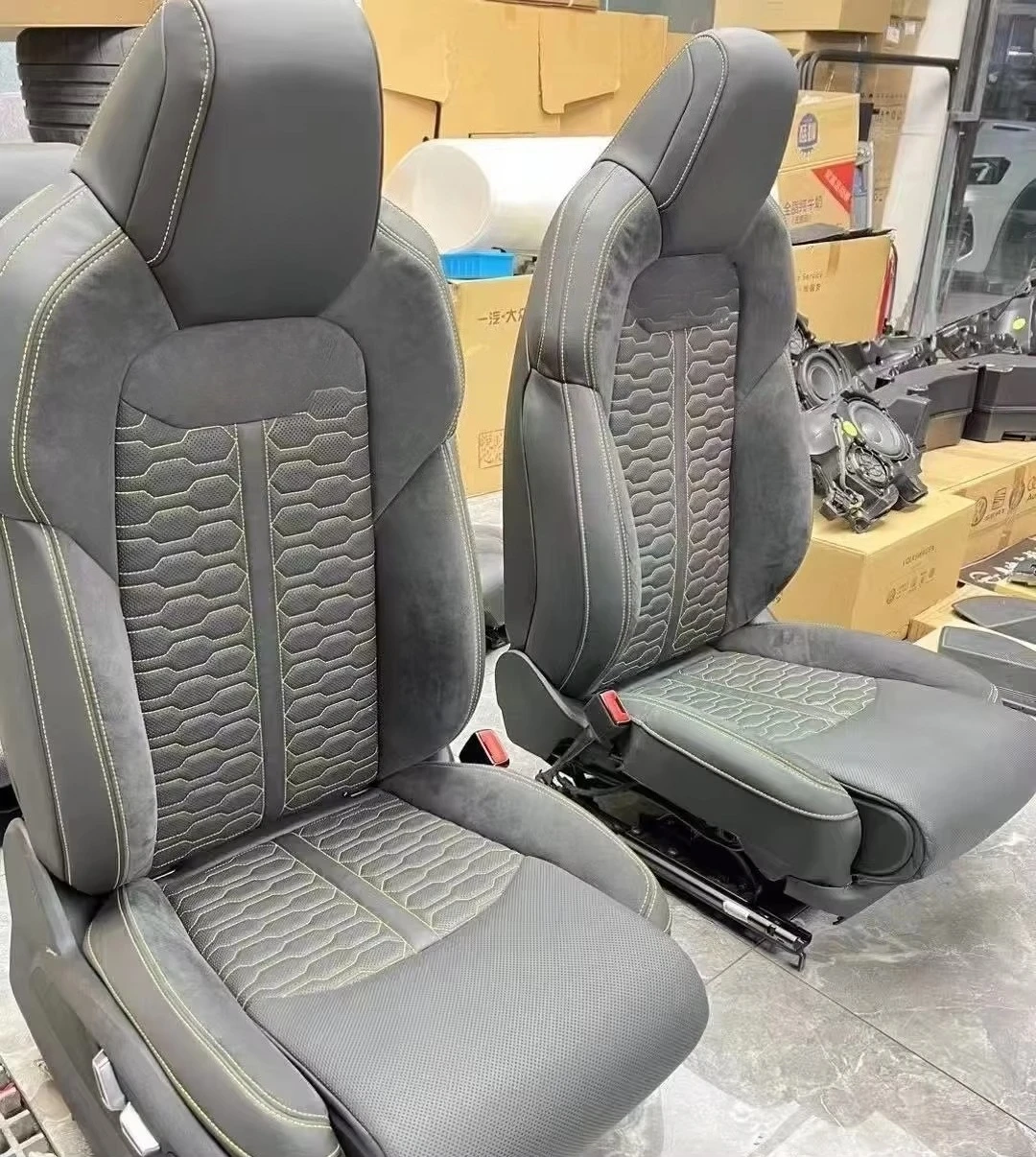 Full Set Universal Leather Car Seat Covers For L200 ASX  Stelvio Ssangyong Korando A6 C8 A5 Sportback