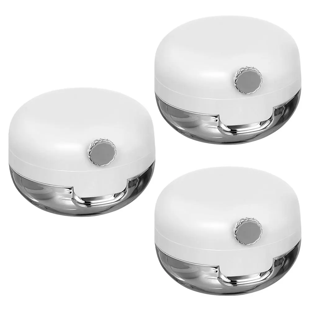 3Pcs Lip Balm Containers Mini Plastic Jars Tiny Jars with Mirror for Travel DIY Makeup Storage Lip Balm Containers