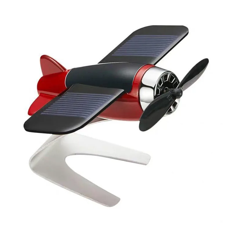 --New 2025 Solar Aircraft Car Scented Ornament Car Perfume Creative Car Interior Center Console Car Ornament