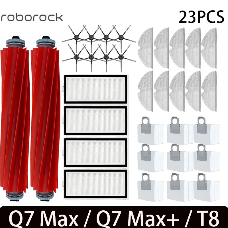 Voor Roborock Q7 Max/Q7 Max +/Q7 Plus/T8 Accessoires Belangrijkste Zijborstel Hepa Filter Mop robot Stofzuiger Onderdelen