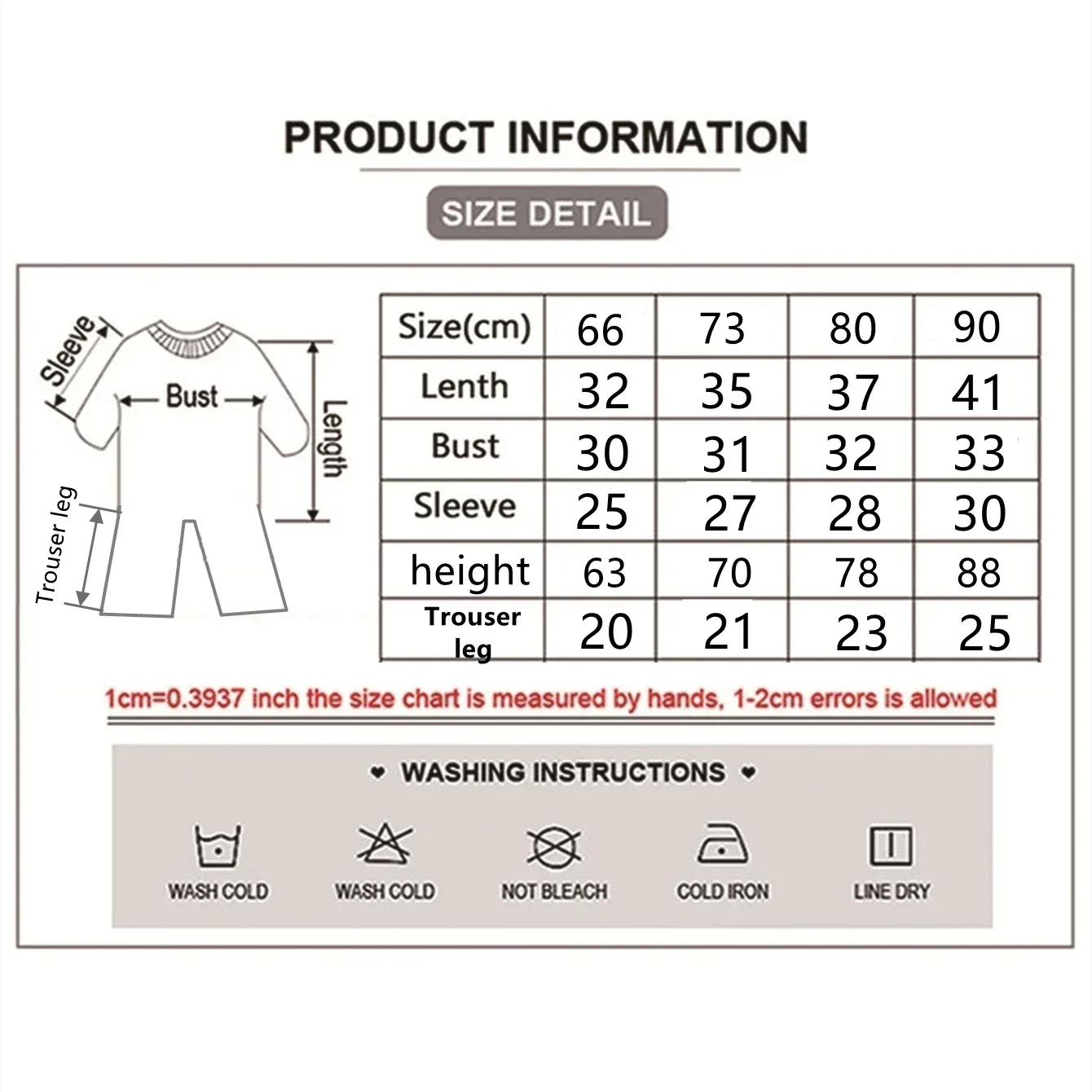 MINISO Santa Claus First Christmas Baby Thickened Jumpsuit Infant Longsleeve Creeper Keep Warm for Height 60-90CM Baby Cloth