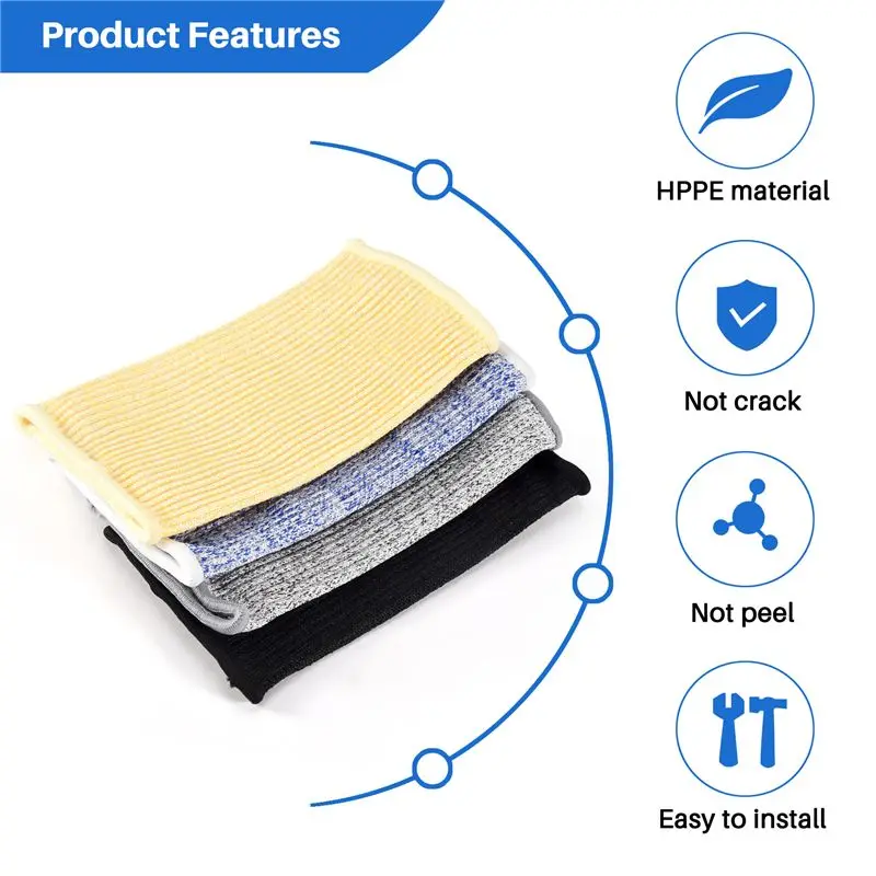 4 Pair Cut And Burn Resistant Sleeves Protection Sleeves Forearm Protectors For Thin Skin And Bruising