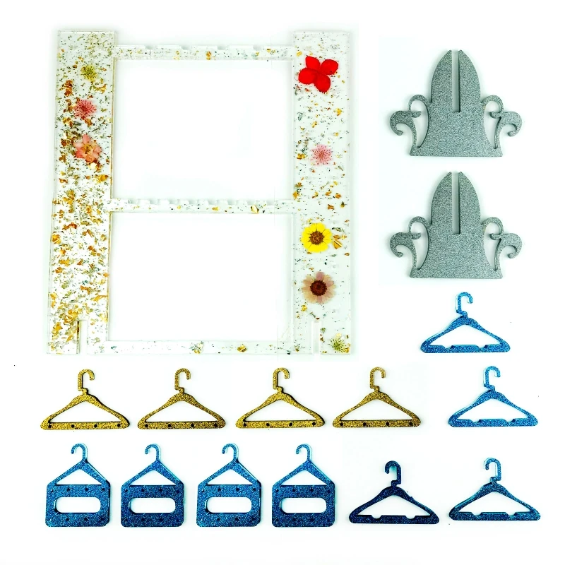 Stampi per colla a goccia Stampo in silicone per orecchini fai-da-te Display per rack stoccaggio Gancio per gioielli