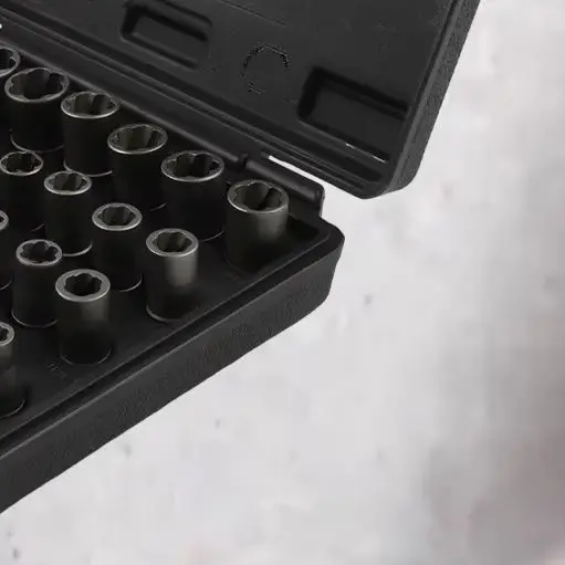32Pcs Bolt Extractor Socket Set Metal Nut Remover Kit For Removing Damaged Rusted Stripped Bolts And Lug Nuts With Adapters