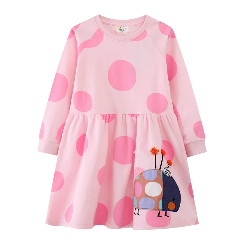 

Autumn Girls' Dress Cartoon Children's Dress Cute Long Sleeve Dress Distribution