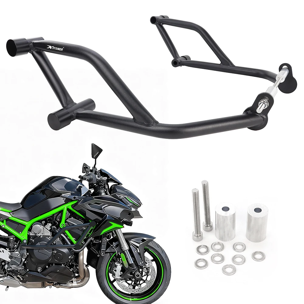For Kawasaki Z H2 / SE 2020 2021 2022 2023 Engine Guard Highway Bar Bumper Protector Race Rail Motorcycle Steel Stunt Crash Cage
