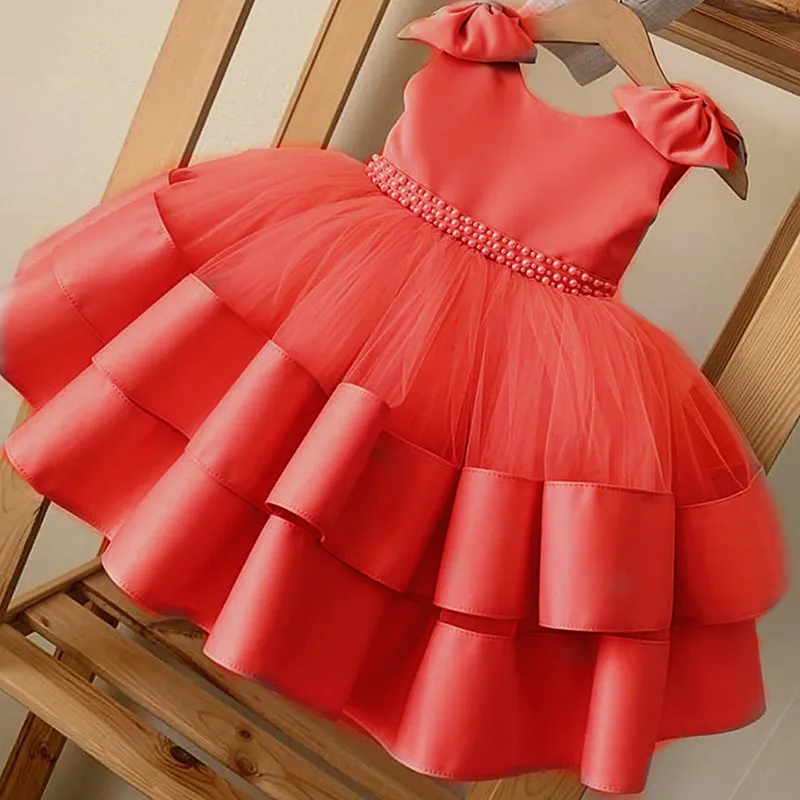 Vestido de princesa menina aniversário dress2025 novo estilo babados bonito elegante aliexpress vestido da menina de flor