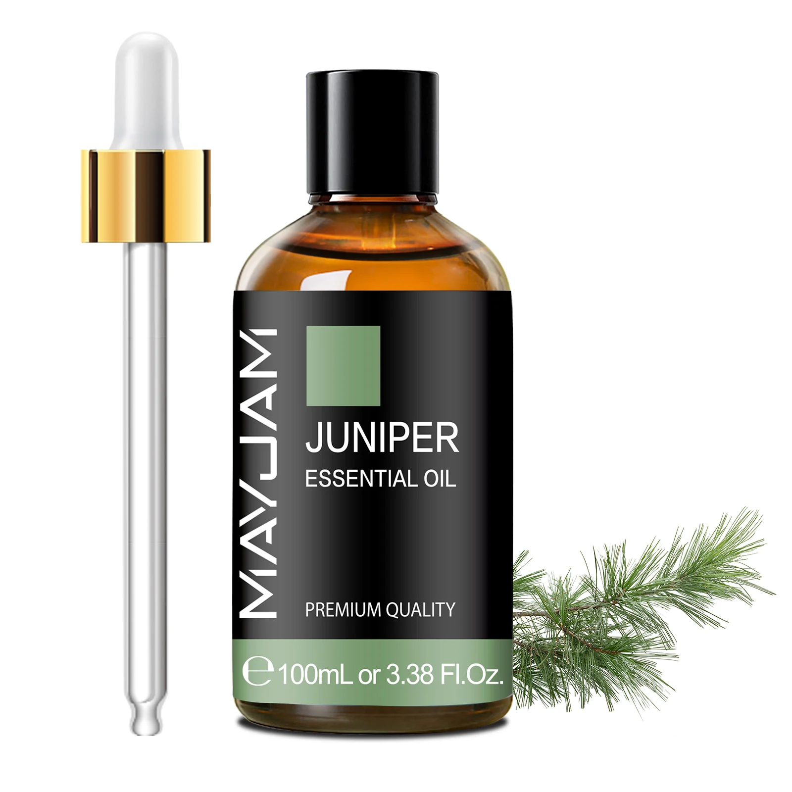 MAYJAM 100 ml pure etherische olie met glazen druppelaar, aromatherapie etherische oliën lavendel eucalyptus rozemarijn vanille aroma-olie - afbeelding 1