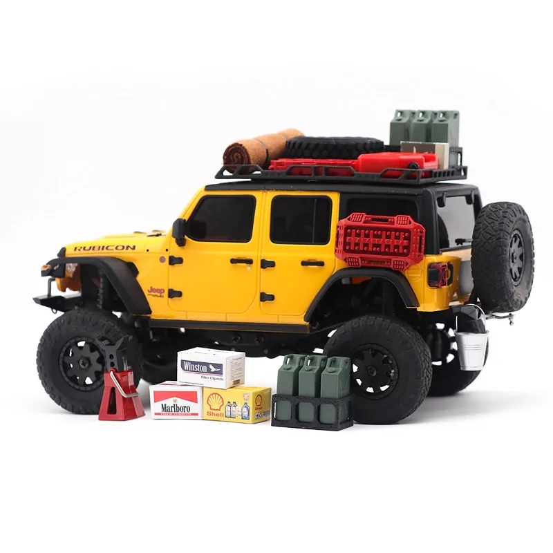 플라스틱 장난감 연료 탱크 장면 장식 1:18 1/24 RC 크롤러 자동차 TRX4M Defender Bronco Axial SCX24 FCX24 Wrangler 부품