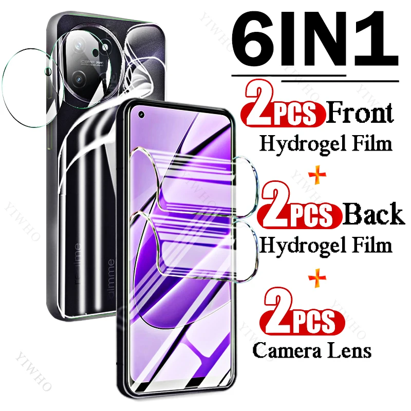 9in1 Full Covers Front Back Safety Hydrogel Film for Realme 11 4G 6.4