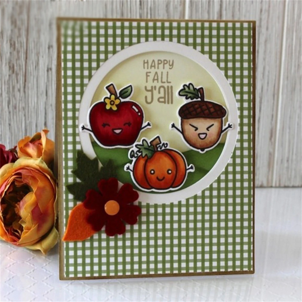 طوابع واضحة لصناعة الحرف اليدوية ، قالب سكرابوكينغ الفن ، ألبوم الصور الفن ، التقويم ، التقويمات ، الخريف ، العطلات جولي #3