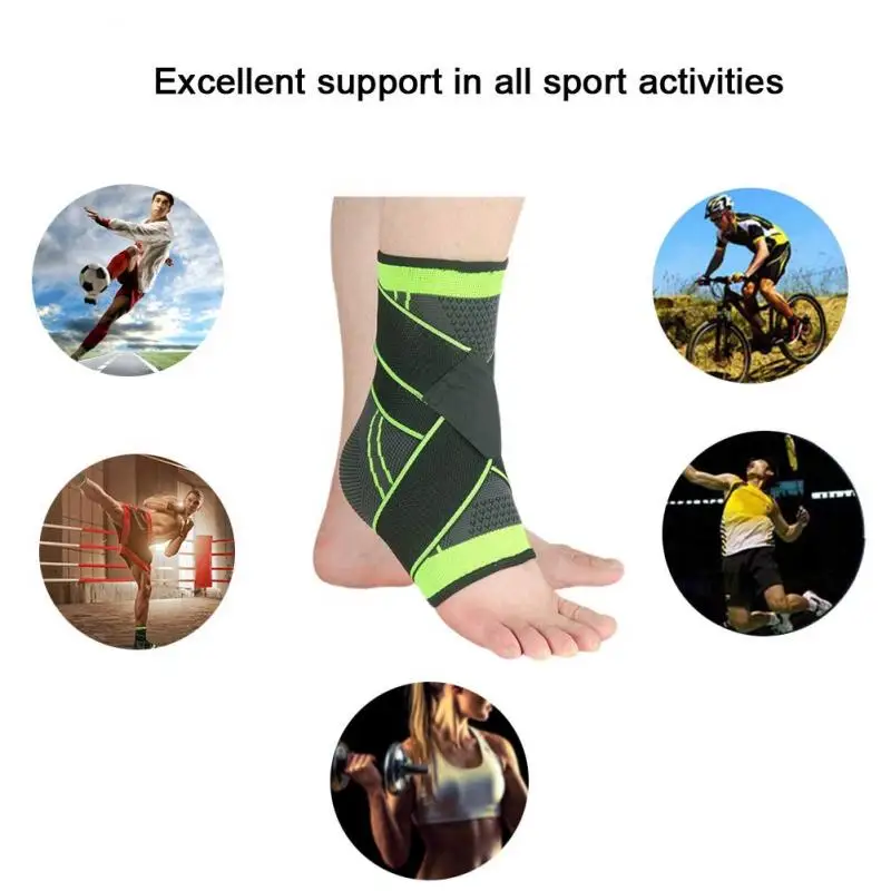 1pcs Compression Ankle Support Football Volletball Sport Anklet Support Breathable Ankle Braces Tobillera Orthosis Ankle