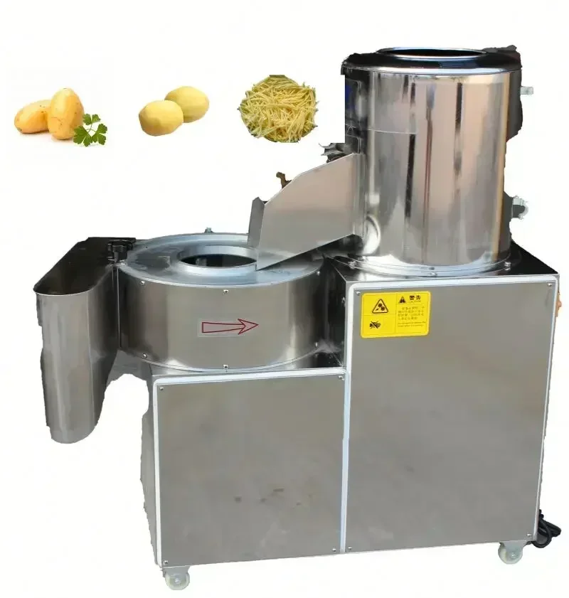 industrial high quality carrot sweet potato peel machine potato washing peeling cutting slicing making machine