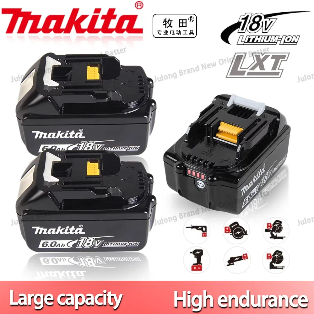 

Makita 18V Battery Rechargeable Li-ion Lithium-ion Batteries Charger for BL1860B BL1850 BL1830 BL1815 LXT400