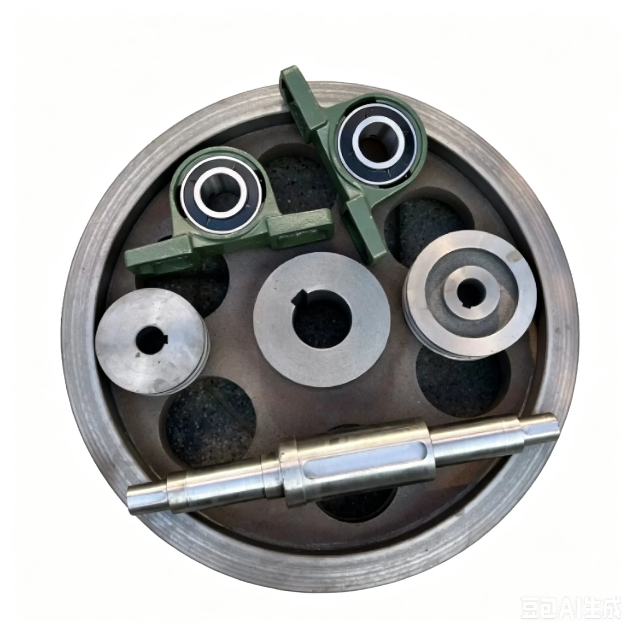 20KGCounterweight Wheel, Large Flywheel. Bearing Box. Complete Sets of Axial Perpetual Motion Machine Equipment
