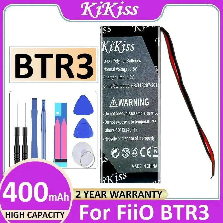 Долговечный аккумулятор для музыкального плеера 400 мАч для Fiio BTR3 большой емкости Долговечный аккумулятор для музыкального плеера 400 мАч для Fiio BTR3 большой емкости