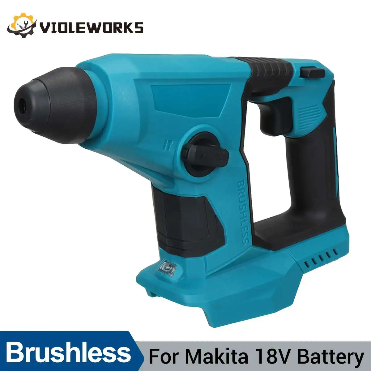 Brushless Electric Hammer Cordless Electric Drill Dual Mode SDS Collet Granite Brick Wall Using Hammer for Makita 18V Battery