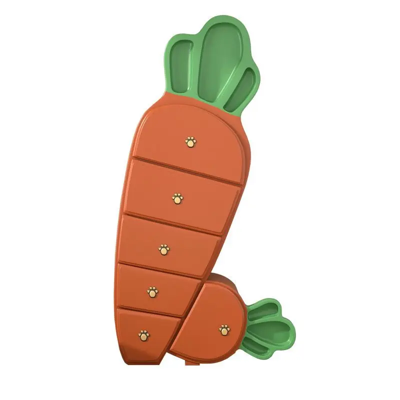 Solid wood chest of drawers, bedroom multi-functional locker, light luxury children's drawer cabinet, new carrot cabinet