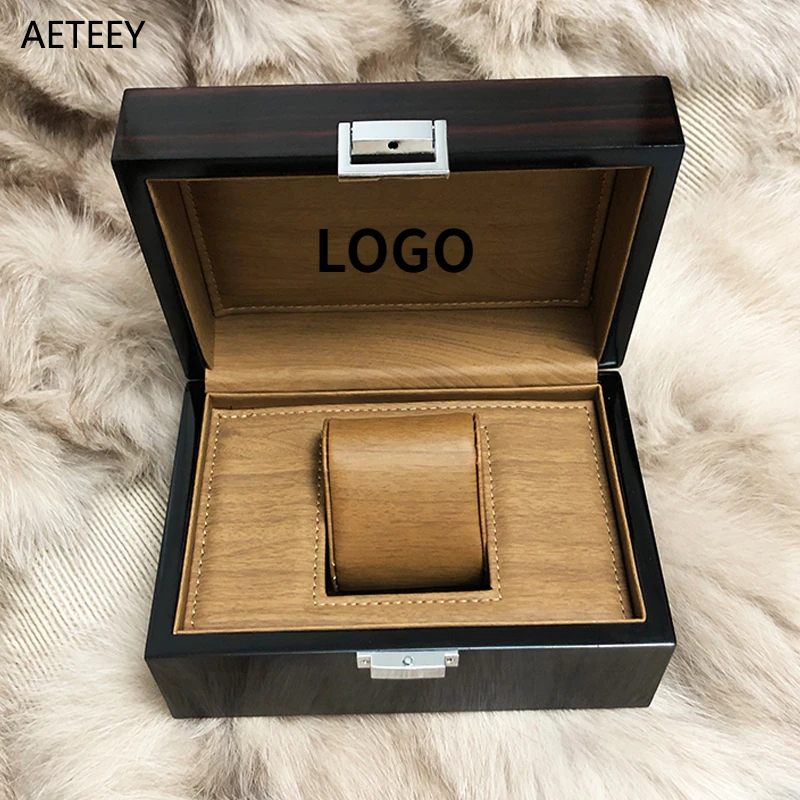 Luxury Wooden Watch Case Box Storage Display Box Organizer Maquillaje Sin Etiqueta Watch Boxes Storage Free Logo CarvingCustomiz