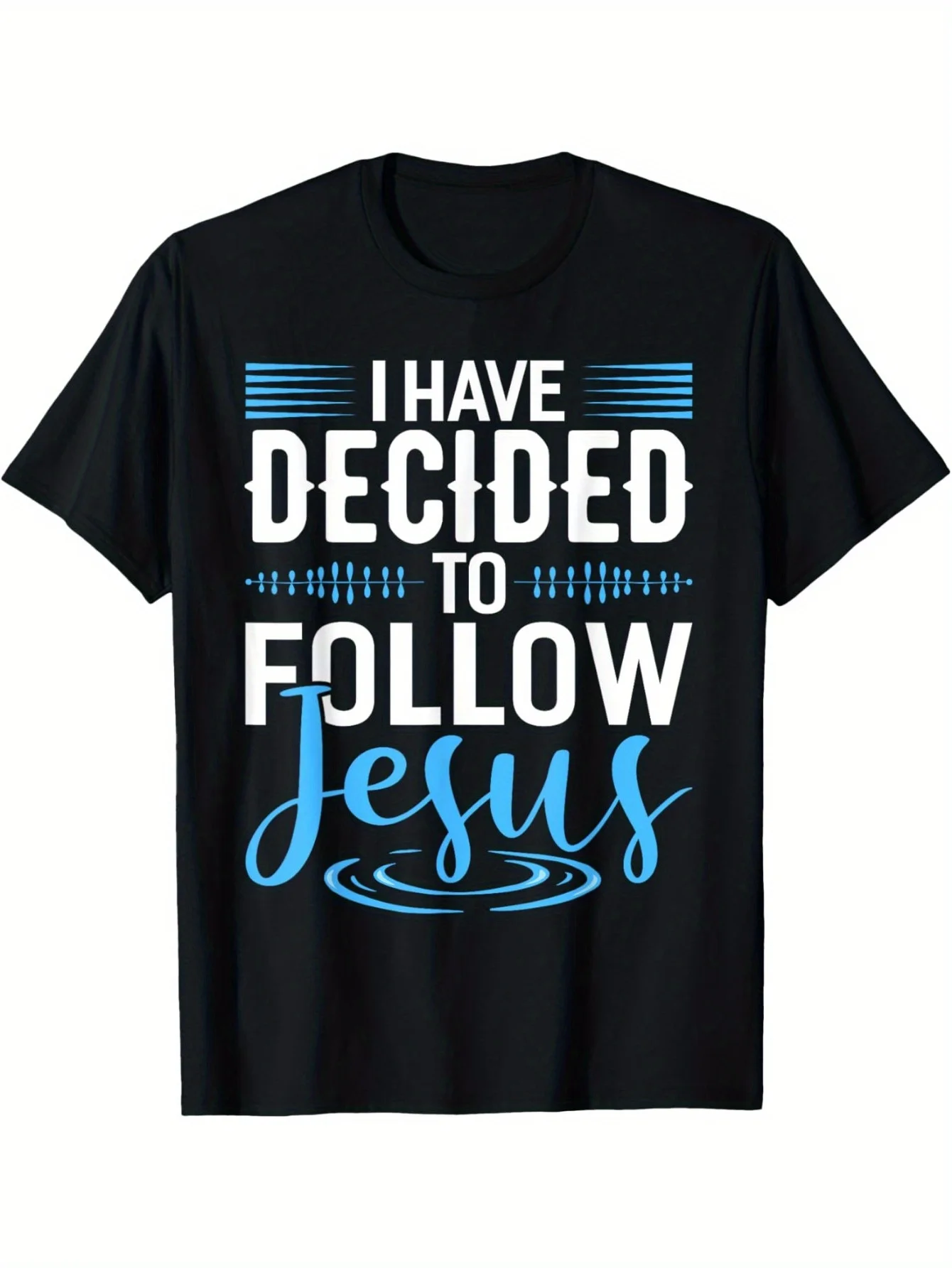 私はイエスを追従することにしました シャツ キリスト教シャツ 神Tシャツ 180g