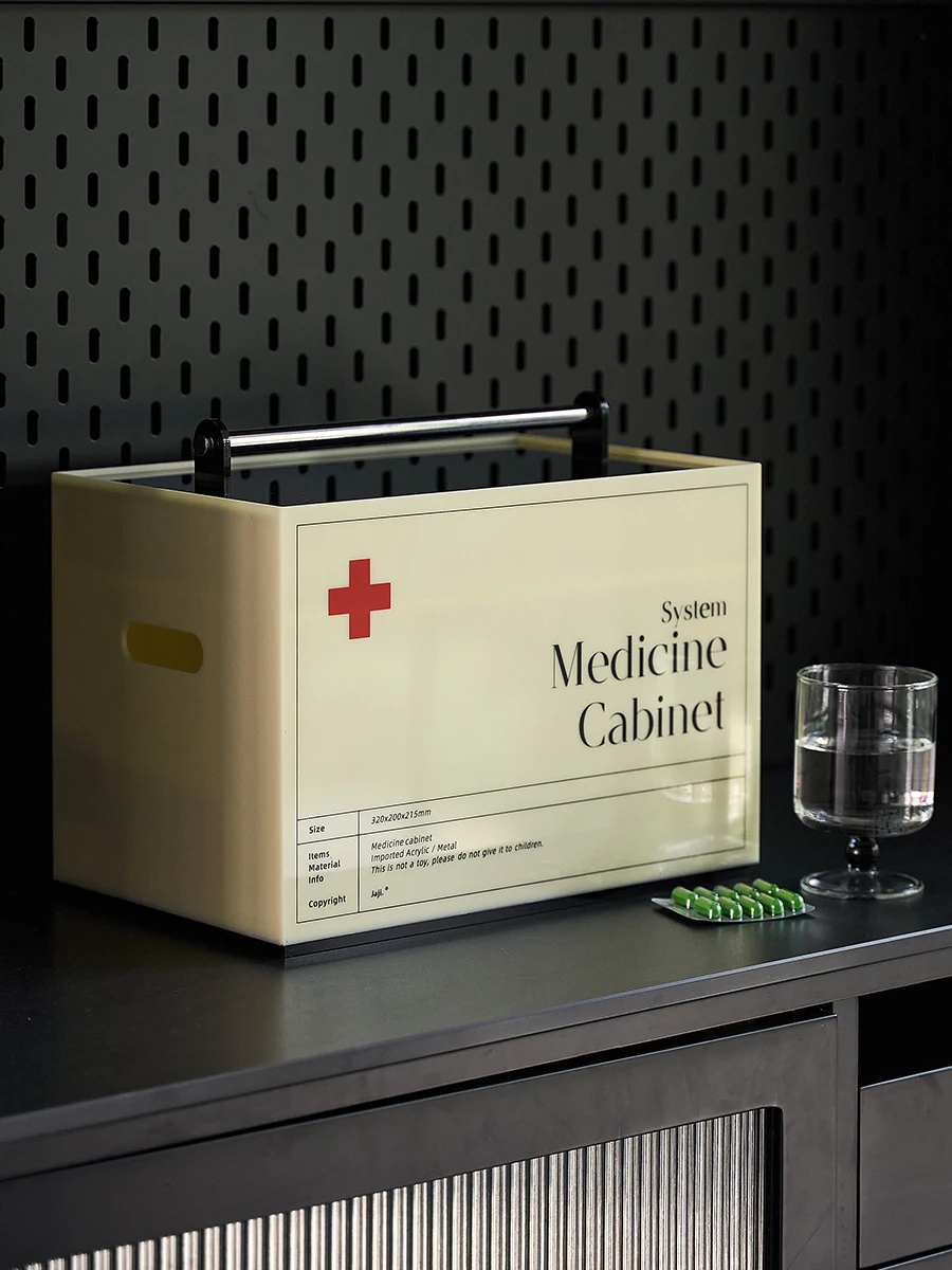 

Acrylic home medical kit first aid kit full set of medicine storage box Internet celebrity large capacity home medicine box