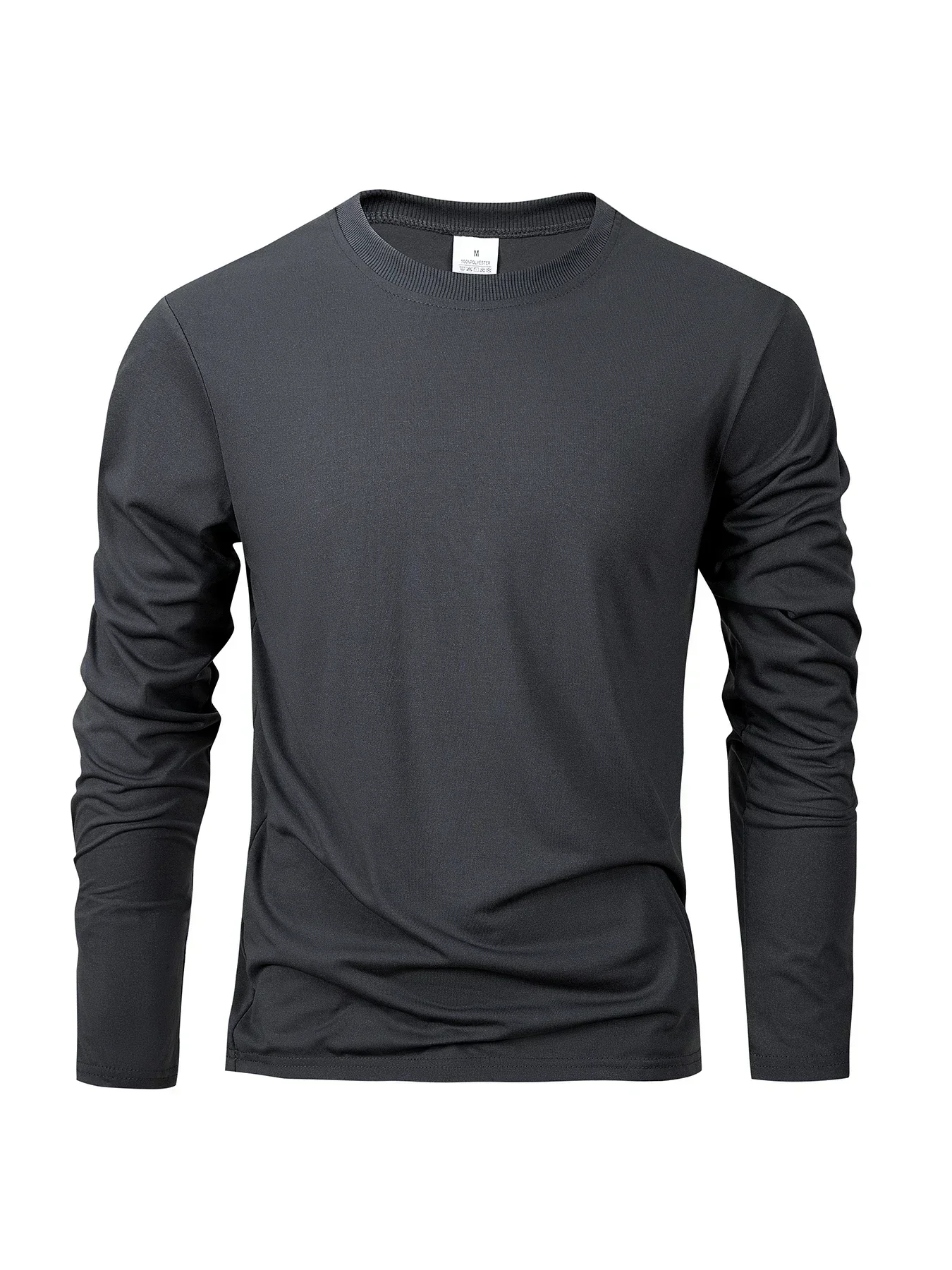 Spring Autumn Men‘s T-shirts Long Sleeve Solid Color Casual Tops High Quality Sports Loose T-Shirt Men Classic Clothing