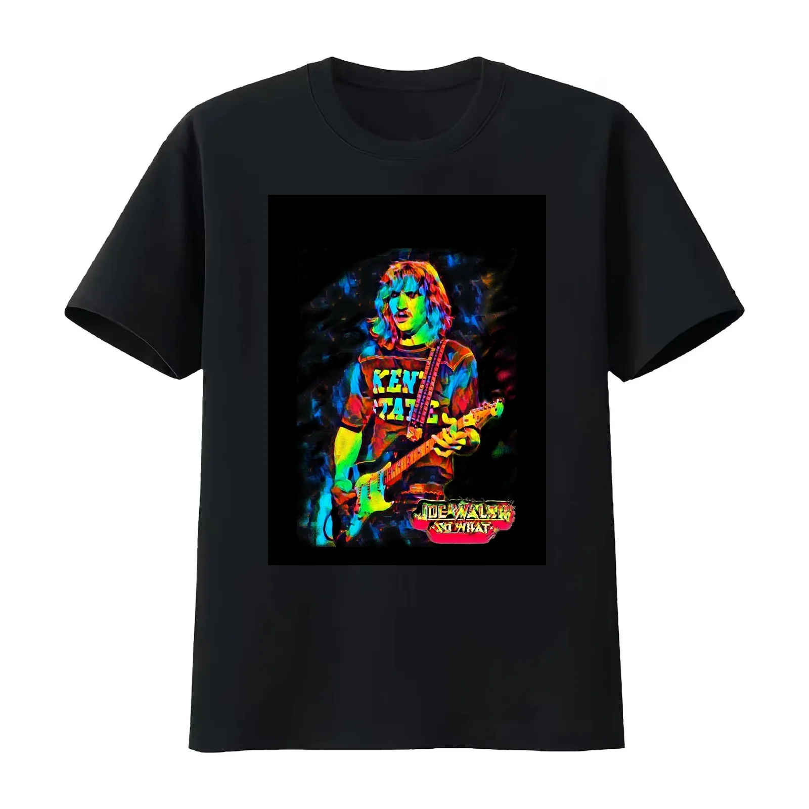 Joe Walsh So What Tour On Stage Photo Moment T-Shirt Summer Casual Cotton Tee Oversized Streetwear Tops Vintage Graphic Print