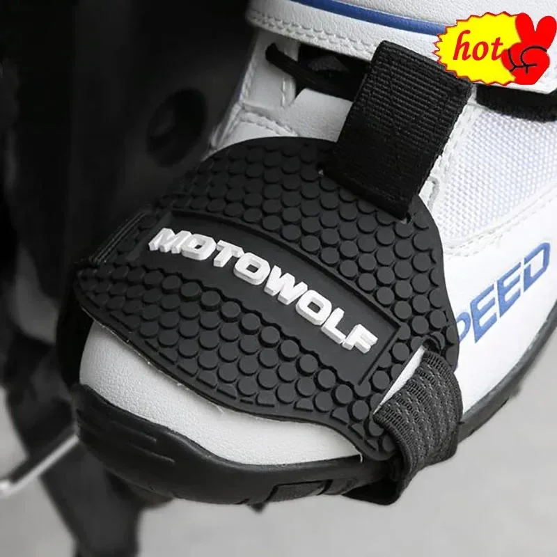 Cuellos de cambio de marchas para motocicleta, zapatos de protección antideslizantes para exteriores, cubierta de zapatos súper resistente al desgaste, banda de seguridad todoterreno para motocicleta