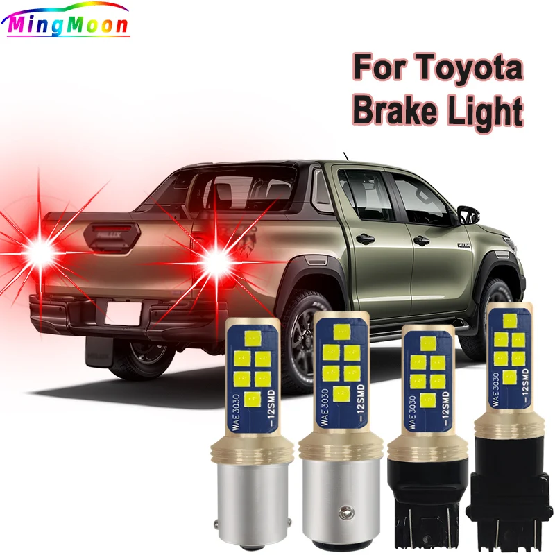 2pcs P21/5W LED Brake Stop Lights Blubs For Toyota Hilux Vigo Pickup N1 N2 N3 Mk7 Mk8 MR2 MK3 ZZW3 Yaris/Vitz P1 P15 Tacoma