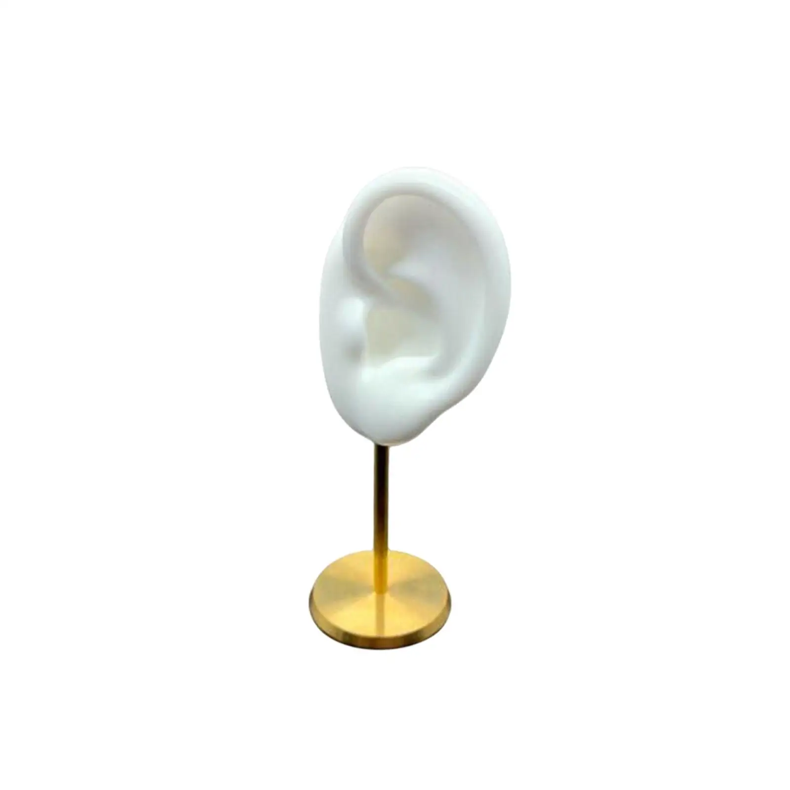 Silicone Metal Ear Shaped Earring Holder Tabletop Display Stand for Jewelry Accessories and Photography
