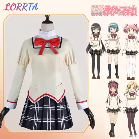 Kaname Madoka Akemi Homura Cosplay Costume Puella Magi Madoka Magica JK School Uniform Adult Anime Halloween Costumes Women Game