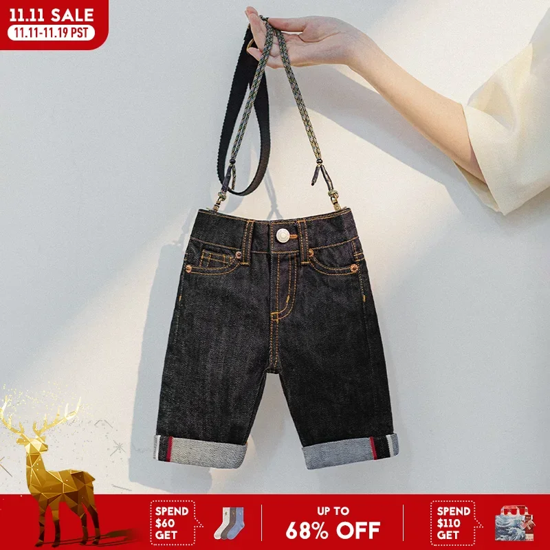 

Maden Новая винтажная мини-сумка из однотонной джинсовой ткани для женщин, повседневная модная сумка через плечо и через плечо, сумки в форме джинсов