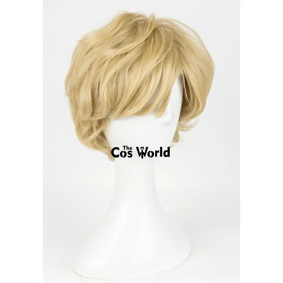 Sailor Uranus Tenoh Haruka 25 cm kurze Halloween-Anime-Cosplay-Perücken aus hitzebeständigem Kunsthaar + Perückenkappe