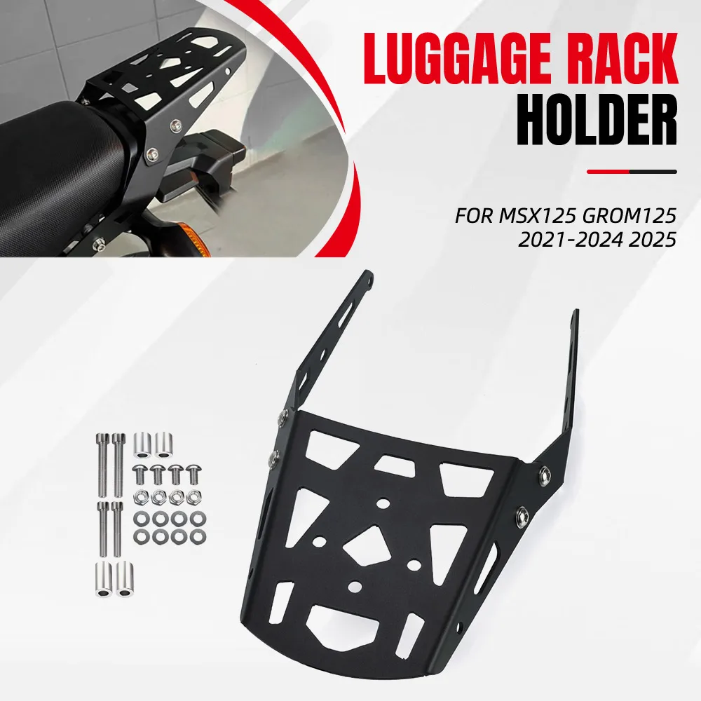 For Honda Grom 125 MSX125 2022-2024 Motorcycle Rear Luggage Rack Cargo Rack Luggage Holder Bracket Extension Support Accessories